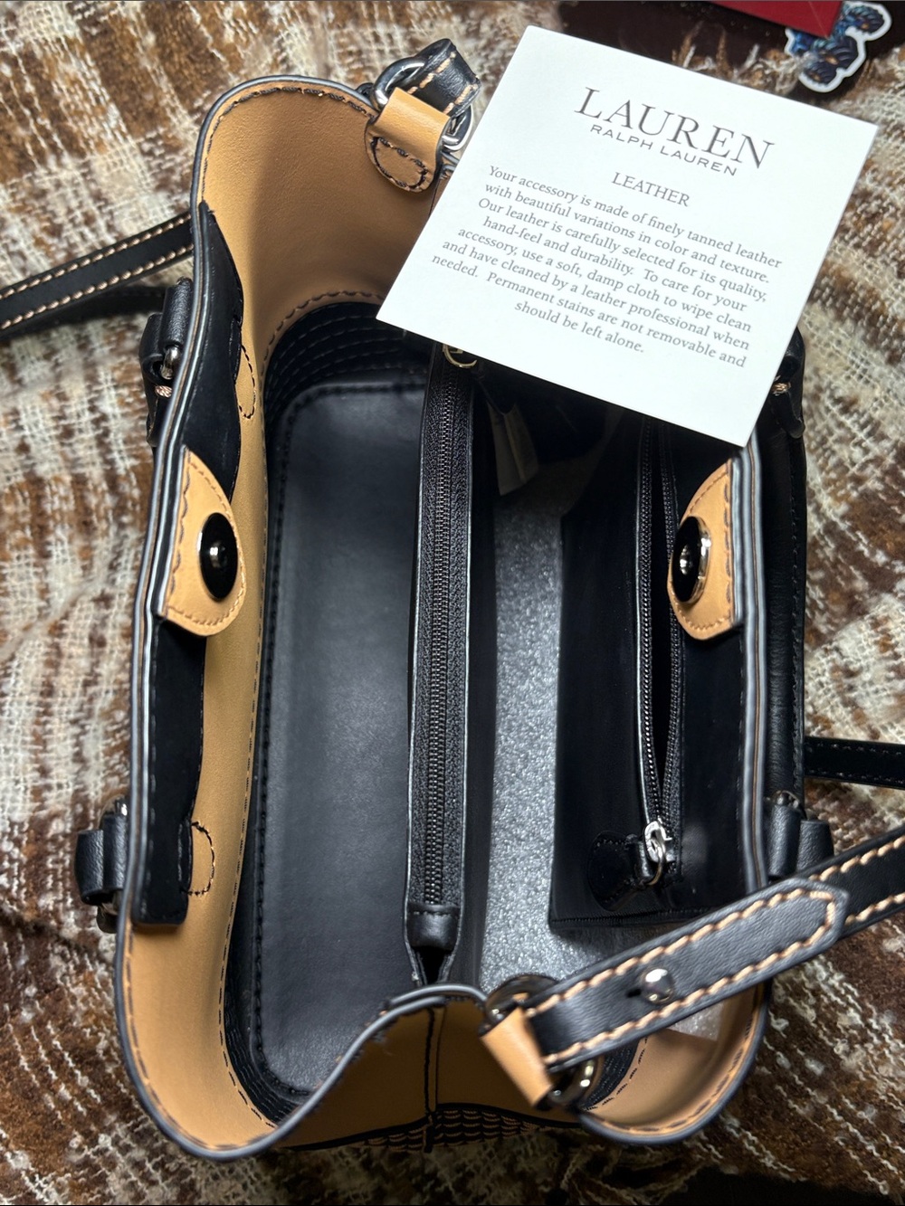 LAUREN Ralph Lauren Leather Small Marcy Satchel 8x10x4.5 SoldOut NWOT Style 6264 - Picture 13 of 16
